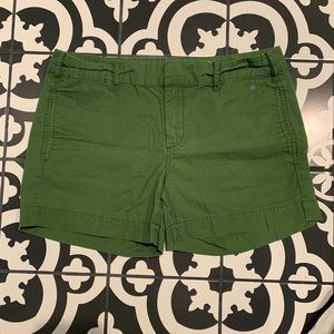 Anthropologie grass green G1 Paper Twill chino shorts Size 10